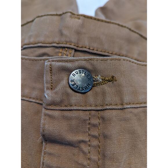 RUSTLER Brown Carpenter Shorts Men's 38 Work Wear Summer - Picture 8 of 9